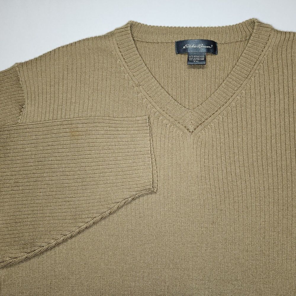 EDDIE BAUER 100% MERINO WOOL LIGHTWEIGHT SWEATER SIZE XXL